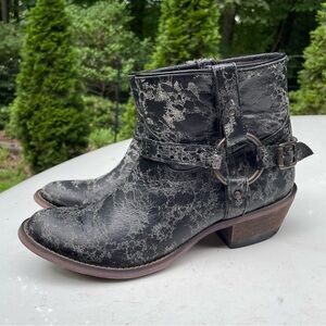 Laredo Western Harness Ankle Boots Size 7